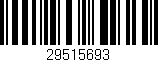 Código de barras (EAN, GTIN, SKU, ISBN): '29515693'