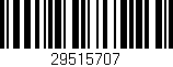 Código de barras (EAN, GTIN, SKU, ISBN): '29515707'