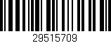 Código de barras (EAN, GTIN, SKU, ISBN): '29515709'