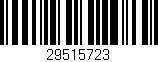 Código de barras (EAN, GTIN, SKU, ISBN): '29515723'
