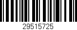 Código de barras (EAN, GTIN, SKU, ISBN): '29515725'