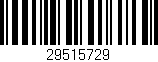 Código de barras (EAN, GTIN, SKU, ISBN): '29515729'