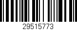 Código de barras (EAN, GTIN, SKU, ISBN): '29515773'