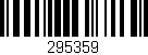 Código de barras (EAN, GTIN, SKU, ISBN): '295359'