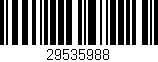 Código de barras (EAN, GTIN, SKU, ISBN): '29535988'