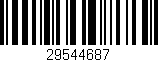 Código de barras (EAN, GTIN, SKU, ISBN): '29544687'