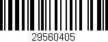 Código de barras (EAN, GTIN, SKU, ISBN): '29560405'
