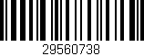 Código de barras (EAN, GTIN, SKU, ISBN): '29560738'