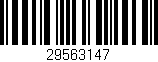 Código de barras (EAN, GTIN, SKU, ISBN): '29563147'