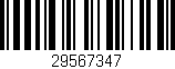 Código de barras (EAN, GTIN, SKU, ISBN): '29567347'