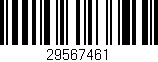 Código de barras (EAN, GTIN, SKU, ISBN): '29567461'