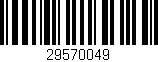 Código de barras (EAN, GTIN, SKU, ISBN): '29570049'