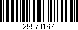 Código de barras (EAN, GTIN, SKU, ISBN): '29570167'