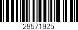 Código de barras (EAN, GTIN, SKU, ISBN): '29571925'