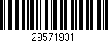 Código de barras (EAN, GTIN, SKU, ISBN): '29571931'