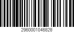 Código de barras (EAN, GTIN, SKU, ISBN): '2960001046828'
