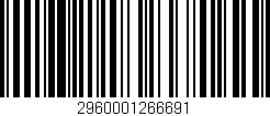Código de barras (EAN, GTIN, SKU, ISBN): '2960001266691'