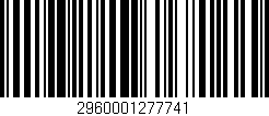 Código de barras (EAN, GTIN, SKU, ISBN): '2960001277741'