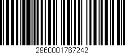Código de barras (EAN, GTIN, SKU, ISBN): '2960001767242'