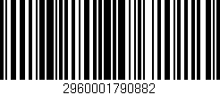 Código de barras (EAN, GTIN, SKU, ISBN): '2960001790882'
