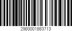 Código de barras (EAN, GTIN, SKU, ISBN): '2960001883713'