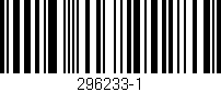 Código de barras (EAN, GTIN, SKU, ISBN): '296233-1'