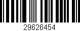 Código de barras (EAN, GTIN, SKU, ISBN): '29626454'