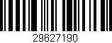 Código de barras (EAN, GTIN, SKU, ISBN): '29627190'