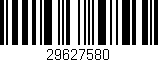 Código de barras (EAN, GTIN, SKU, ISBN): '29627580'