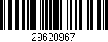 Código de barras (EAN, GTIN, SKU, ISBN): '29628967'