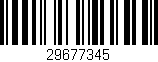 Código de barras (EAN, GTIN, SKU, ISBN): '29677345'