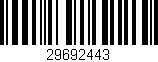 Código de barras (EAN, GTIN, SKU, ISBN): '29692443'