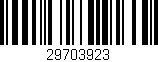 Código de barras (EAN, GTIN, SKU, ISBN): '29703923'