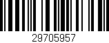 Código de barras (EAN, GTIN, SKU, ISBN): '29705957'