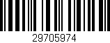 Código de barras (EAN, GTIN, SKU, ISBN): '29705974'