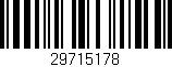 Código de barras (EAN, GTIN, SKU, ISBN): '29715178'