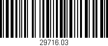 Código de barras (EAN, GTIN, SKU, ISBN): '29716.03'