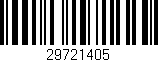Código de barras (EAN, GTIN, SKU, ISBN): '29721405'