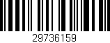 Código de barras (EAN, GTIN, SKU, ISBN): '29736159'