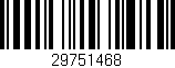 Código de barras (EAN, GTIN, SKU, ISBN): '29751468'