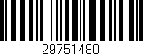 Código de barras (EAN, GTIN, SKU, ISBN): '29751480'