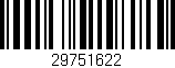 Código de barras (EAN, GTIN, SKU, ISBN): '29751622'