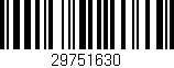 Código de barras (EAN, GTIN, SKU, ISBN): '29751630'