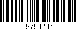 Código de barras (EAN, GTIN, SKU, ISBN): '29759297'