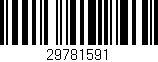 Código de barras (EAN, GTIN, SKU, ISBN): '29781591'