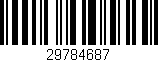 Código de barras (EAN, GTIN, SKU, ISBN): '29784687'
