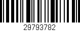 Código de barras (EAN, GTIN, SKU, ISBN): '29793782'