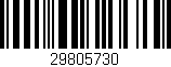 Código de barras (EAN, GTIN, SKU, ISBN): '29805730'