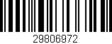 Código de barras (EAN, GTIN, SKU, ISBN): '29806972'