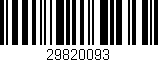 Código de barras (EAN, GTIN, SKU, ISBN): '29820093'